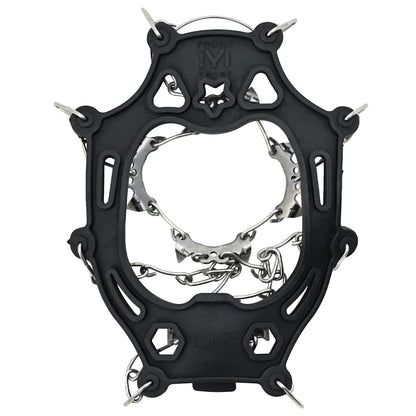 Ice Cleats for Shoes Black M Stainless Steel