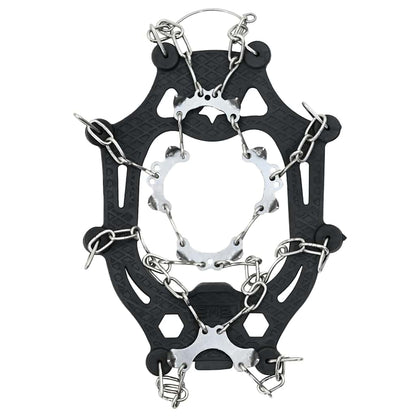 Ice Cleats for Shoes Black M Stainless Steel