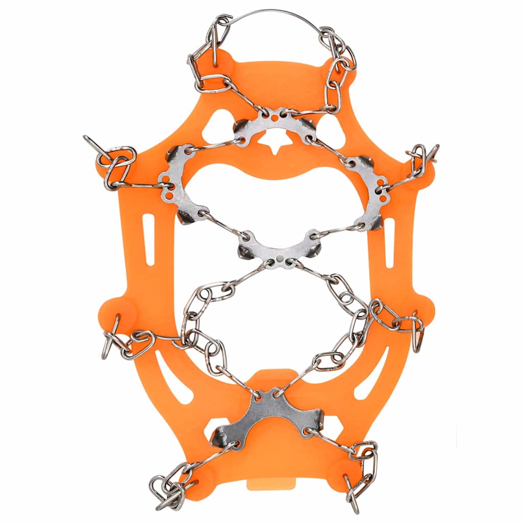 Ice Cleats for Shoes Orange L Stainless Steel