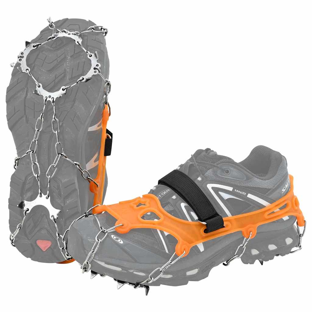 Ice Cleats for Shoes Orange XL Stainless Steel