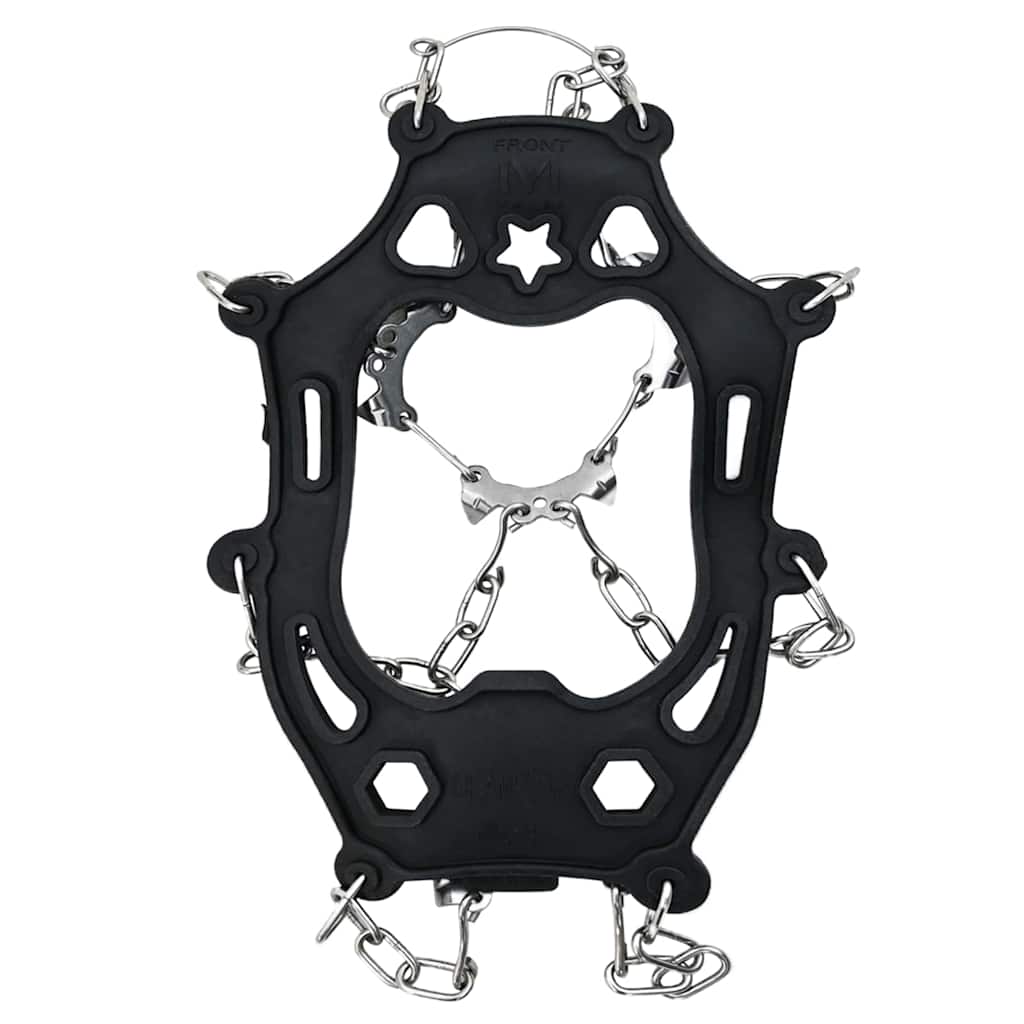 Ice Cleats for Shoes Black XL Stainless Steel