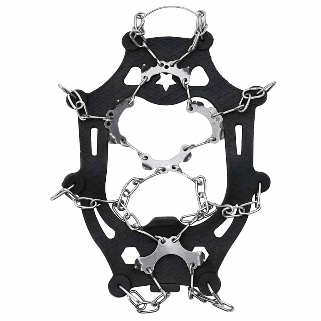 Ice Cleats for Shoes Black XL Stainless Steel