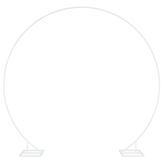 Single Wedding Arch White 220 x 45 x 200 cm Steel