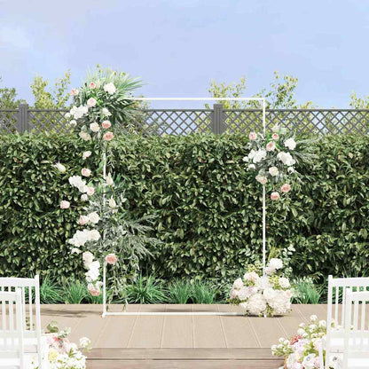 Wedding Arch White 150 x 49.5 x 200 cm Steel