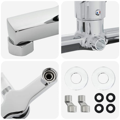 Shower Mixer Tap Chrome G 1 / 2 inches Brass