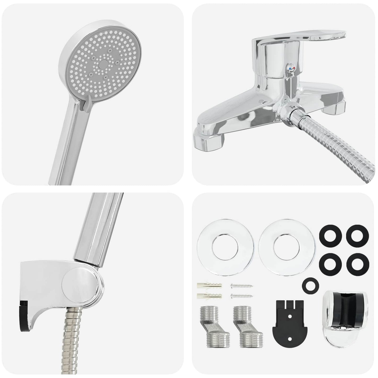 Shower Head Set Chrome G 1 / 2 inches