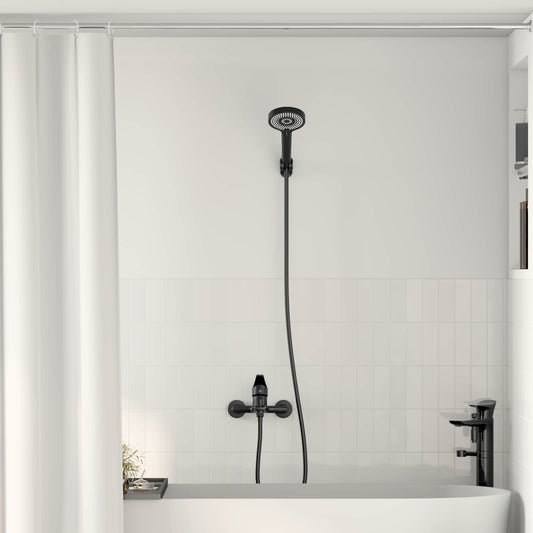 Shower Head Set Black G 1/2 inches