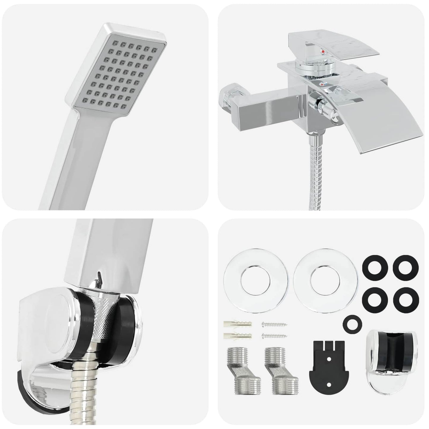 Shower Head Set Chrome G 1 / 2 inches