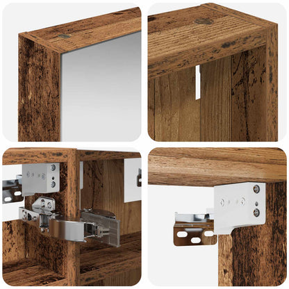 Bathroom Cabinet Set 3 pcs 80 x 10.5 x 50 cm Engineered wood