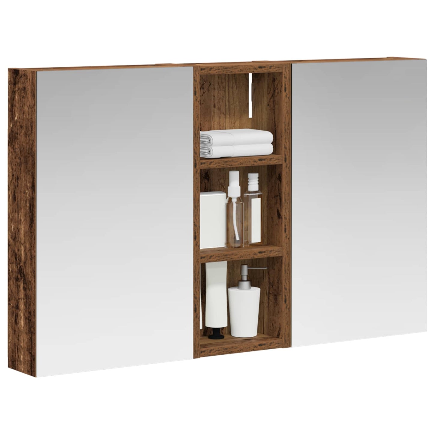 Bathroom Cabinet Set 3 pcs 80 x 10.5 x 50 cm Engineered wood