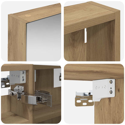 Bathroom Cabinet Set 3 pcs 80 x 10.5 x 50 cm Engineered wood
