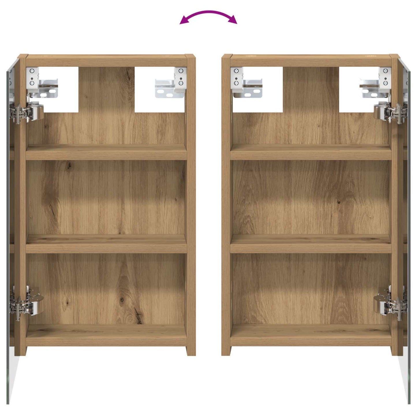 Bathroom Cabinet Set 3 pcs 80 x 10.5 x 50 cm Engineered wood