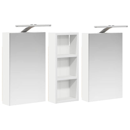 Bathroom Cabinet Set 3 pcs 80 x 10.5 x 50 cm Engineered wood