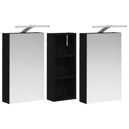 Bathroom Cabinet Set 3 pcs 80 x 10.5 x 50 cm Engineered wood