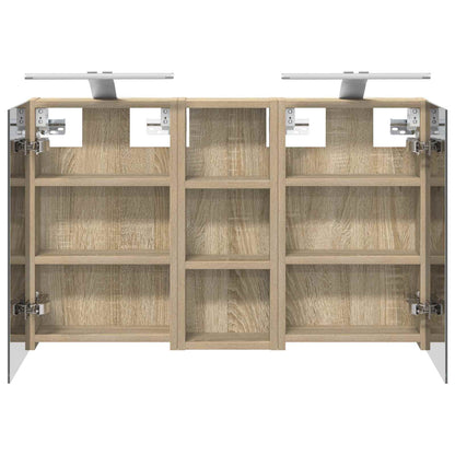 Bathroom Cabinet Set 3 pcs 80 x 10.5 x 50 cm Engineered wood