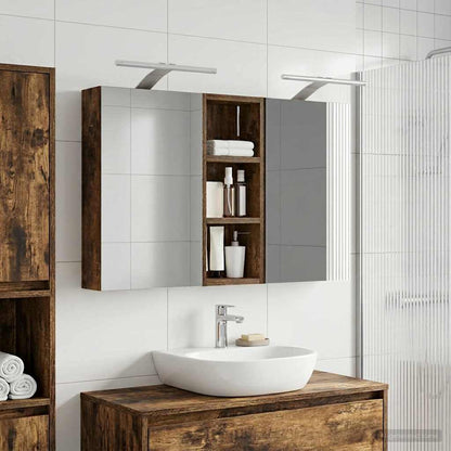 Bathroom Cabinet Set 3 pcs 80 x 10.5 x 50 cm Engineered wood