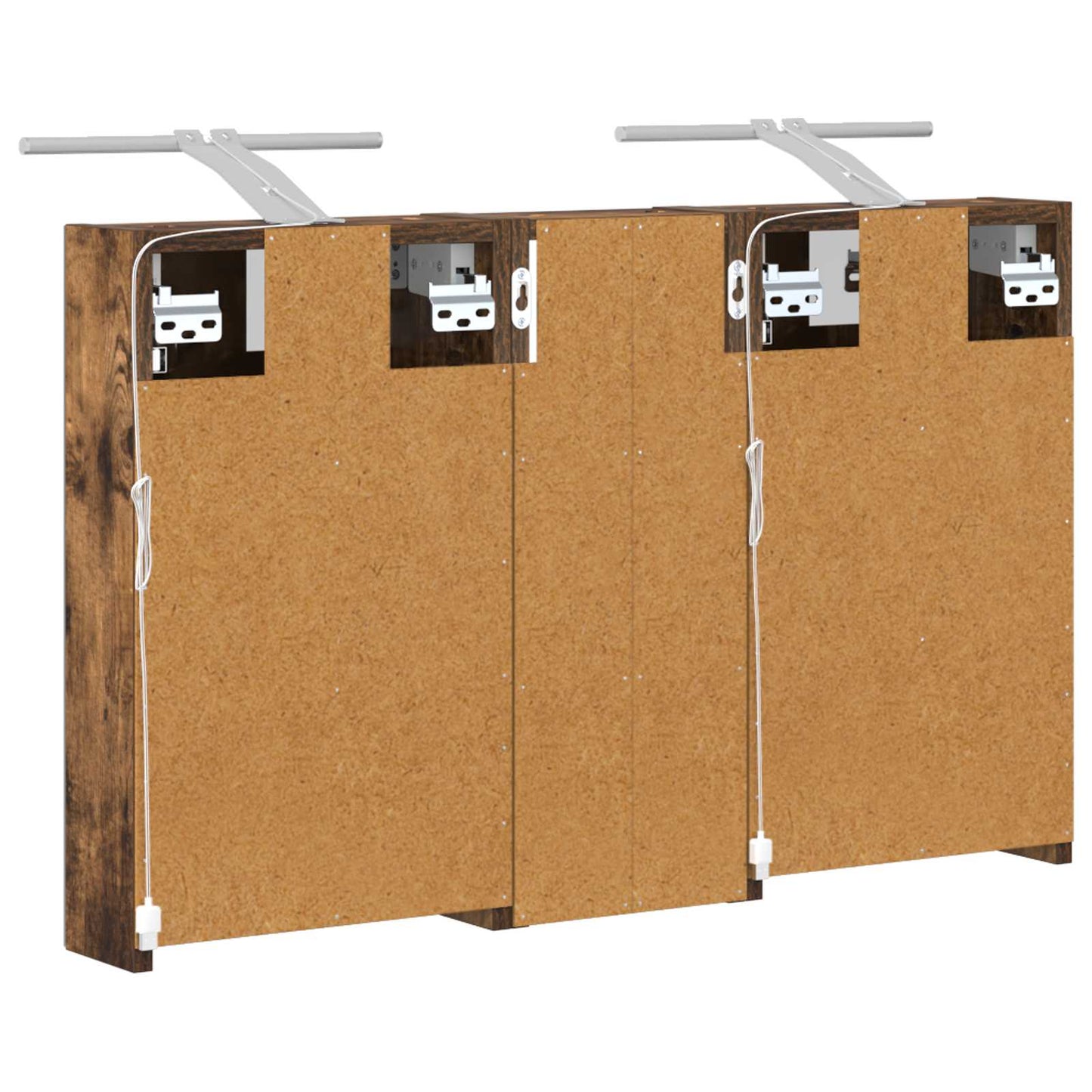 Bathroom Cabinet Set 3 pcs 80 x 10.5 x 50 cm Engineered wood