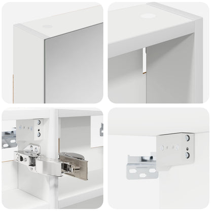 Bathroom Cabinet Set 3 pcs 100 x 10.5 x 50 cm Engineered wood