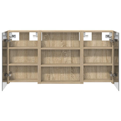 Bathroom Cabinet Set 3 pcs 100 x 10.5 x 50 cm Engineered wood