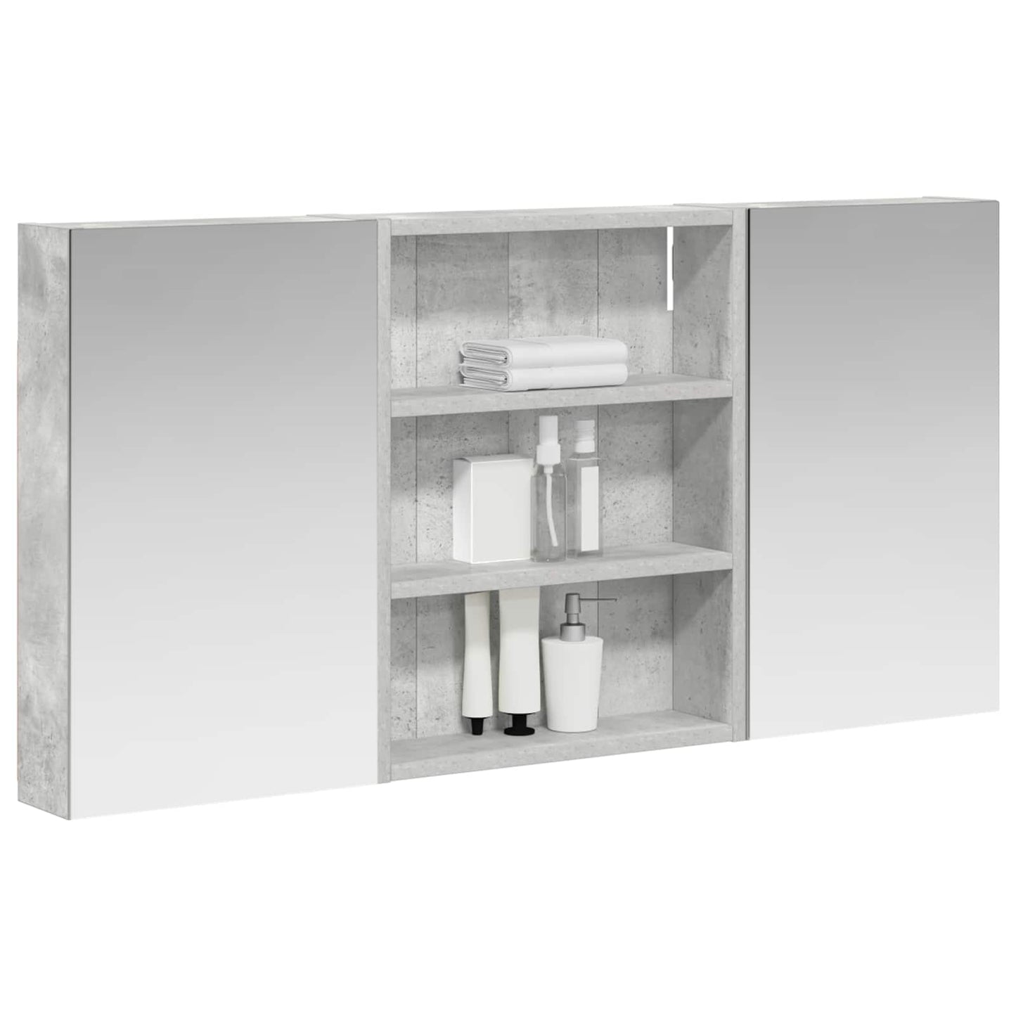 Bathroom Cabinet Set 3 pcs 100 x 10.5 x 50 cm Engineered wood