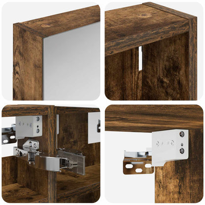 Bathroom Cabinet Set 3 pcs 100 x 10.5 x 50 cm Engineered wood
