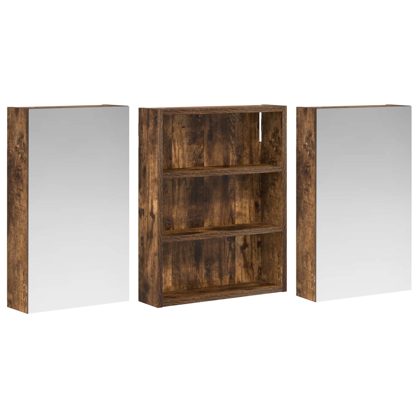 Bathroom Cabinet Set 3 pcs 100 x 10.5 x 50 cm Engineered wood