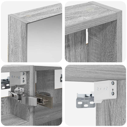 Bathroom Cabinet Set 3 pcs 100 x 10.5 x 50 cm Engineered wood