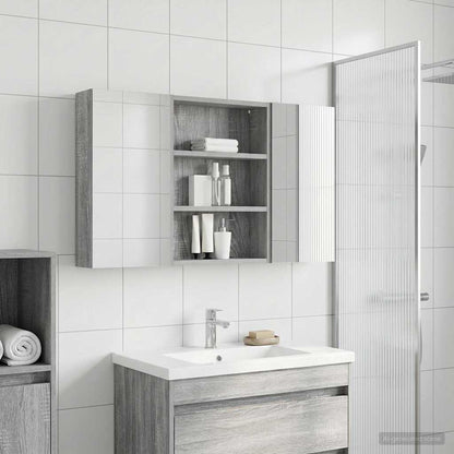 Bathroom Cabinet Set 3 pcs 100 x 10.5 x 50 cm Engineered wood