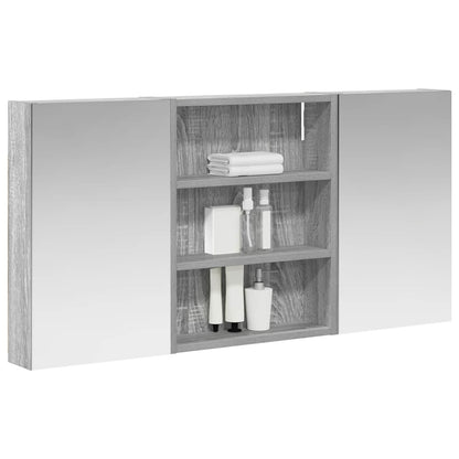 Bathroom Cabinet Set 3 pcs 100 x 10.5 x 50 cm Engineered wood