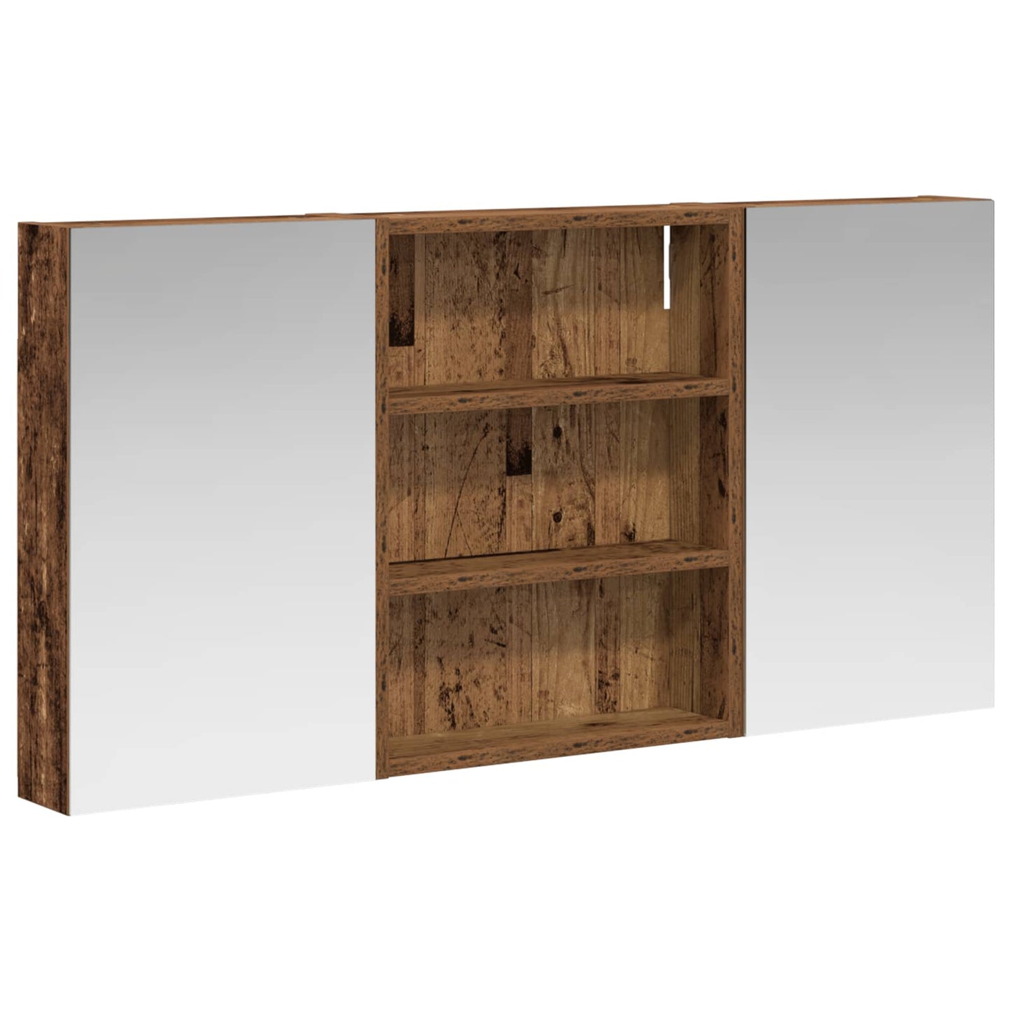 Bathroom Cabinet Set 3 pcs 100 x 10.5 x 50 cm Engineered wood