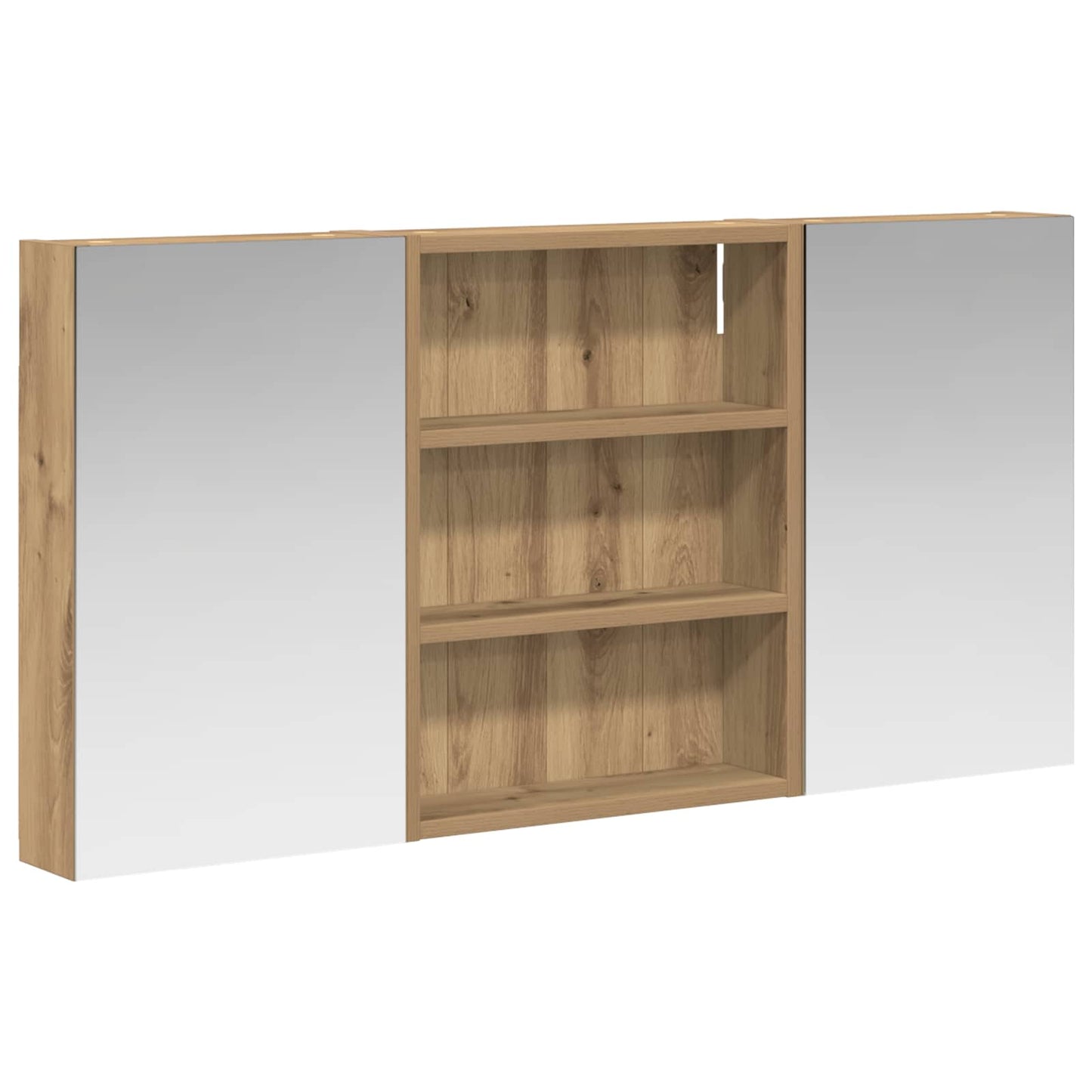 Bathroom Cabinet Set 3 pcs 100 x 10.5 x 50 cm Engineered wood