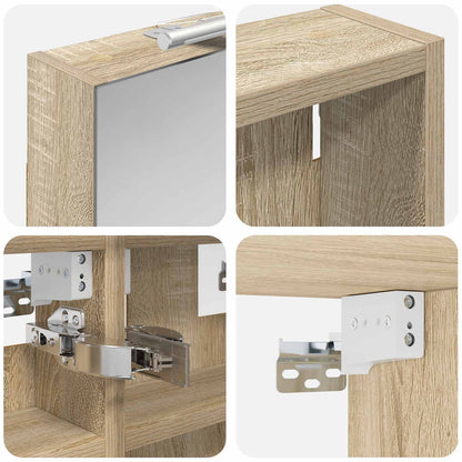 Bathroom Cabinet Set 3 pcs 100 x 10.5 x 50 cm Engineered wood