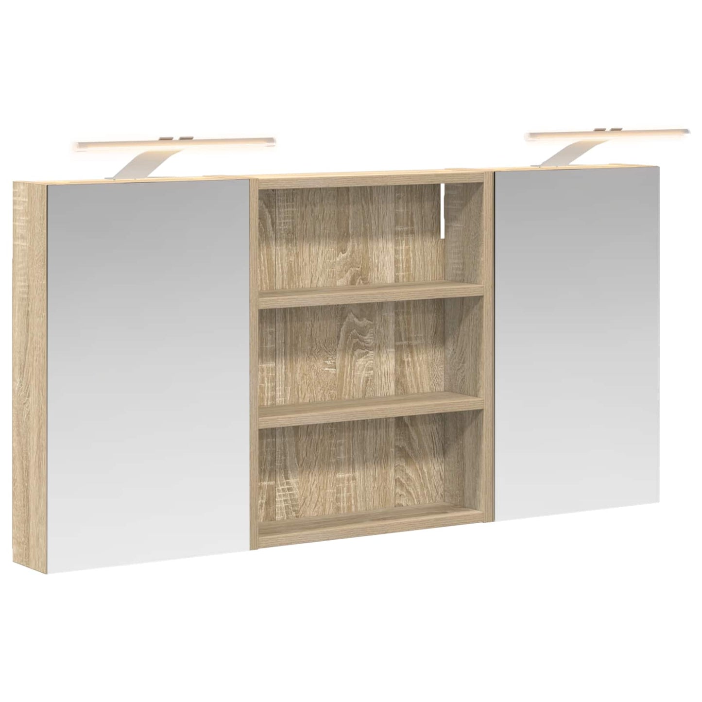 Bathroom Cabinet Set 3 pcs 100 x 10.5 x 50 cm Engineered wood