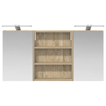 Bathroom Cabinet Set 3 pcs 100 x 10.5 x 50 cm Engineered wood