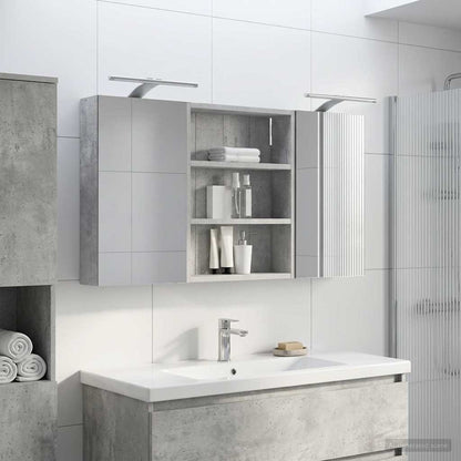 Bathroom Cabinet Set 3 pcs 100 x 10.5 x 50 cm Engineered wood