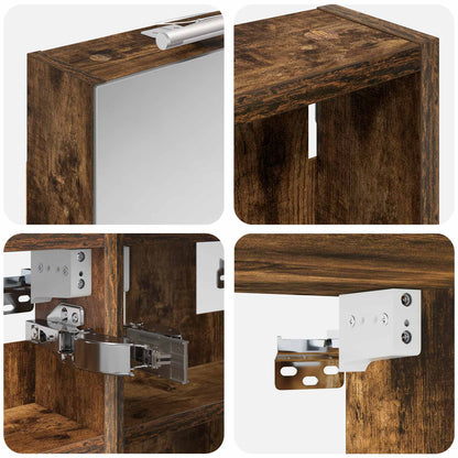 Bathroom Cabinet Set 3 pcs 100 x 10.5 x 50 cm Engineered wood