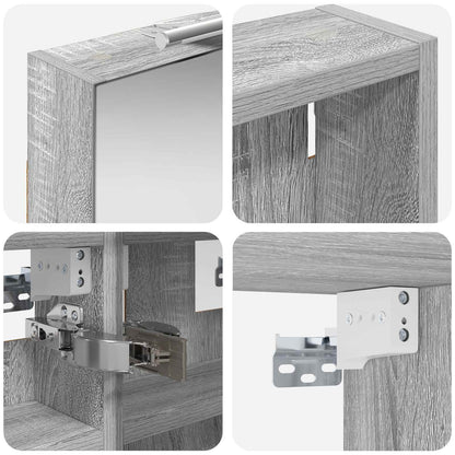 Bathroom Cabinet Set 3 pcs 100 x 10.5 x 50 cm Engineered wood