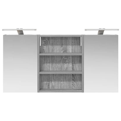 Bathroom Cabinet Set 3 pcs 100 x 10.5 x 50 cm Engineered wood
