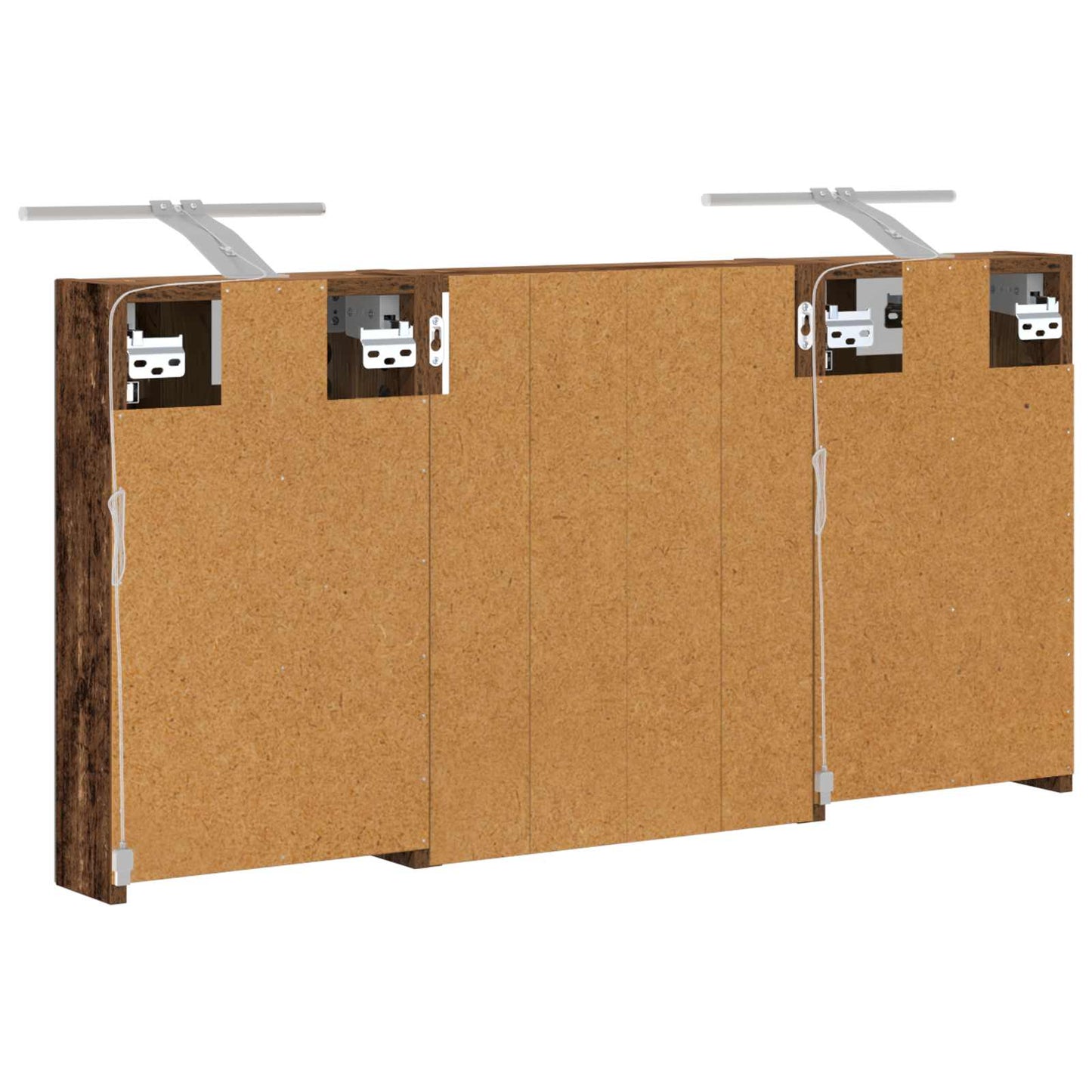 Bathroom Cabinet Set 3 pcs 100 x 10.5 x 50 cm Engineered wood