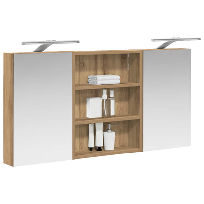 Bathroom Cabinet Set 3 pcs 100 x 10.5 x 50 cm Engineered wood