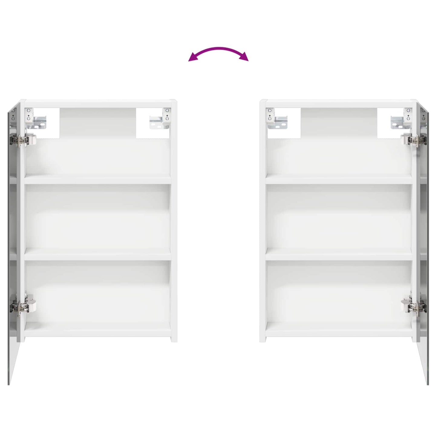 Bathroom Cabinet Set 3 pcs 100 x 10.5 x 60.5 cm Engineered wood