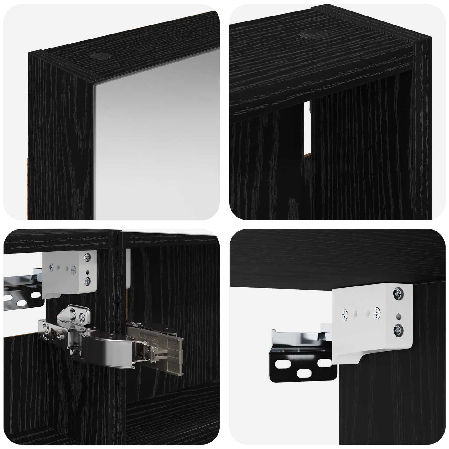 Bathroom Cabinet Set 3 pcs 100 x 10.5 x 60.5 cm Engineered wood
