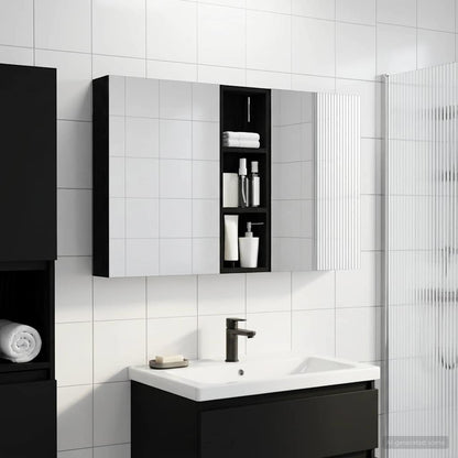 Bathroom Cabinet Set 3 pcs 100 x 10.5 x 60.5 cm Engineered wood