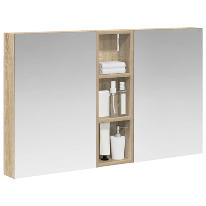 Bathroom Cabinet Set 3 pcs 100 x 10.5 x 60.5 cm Engineered wood