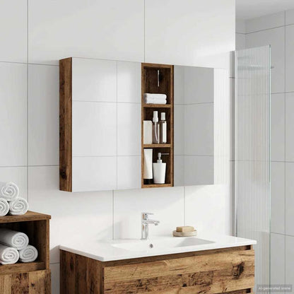 Bathroom Cabinet Set 3 pcs 100 x 10.5 x 60.5 cm Engineered wood