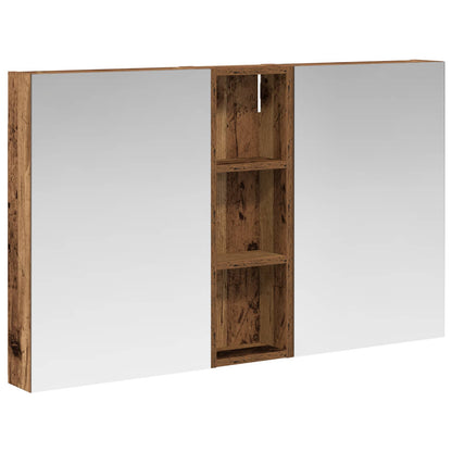 Bathroom Cabinet Set 3 pcs 100 x 10.5 x 60.5 cm Engineered wood