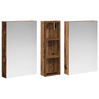 Bathroom Cabinet Set 3 pcs 100 x 10.5 x 60.5 cm Engineered wood