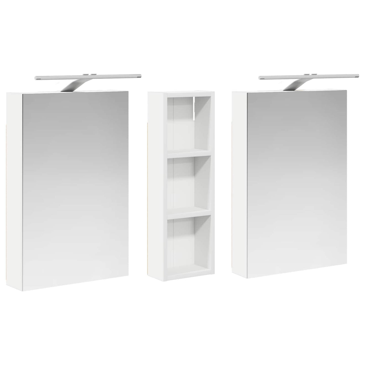 Bathroom Cabinet Set 3 pcs 100 x 10.5 x 60.5 cm Engineered wood