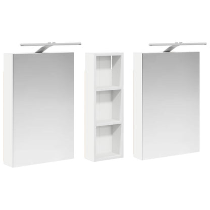 Bathroom Cabinet Set 3 pcs 100 x 10.5 x 60.5 cm Engineered wood