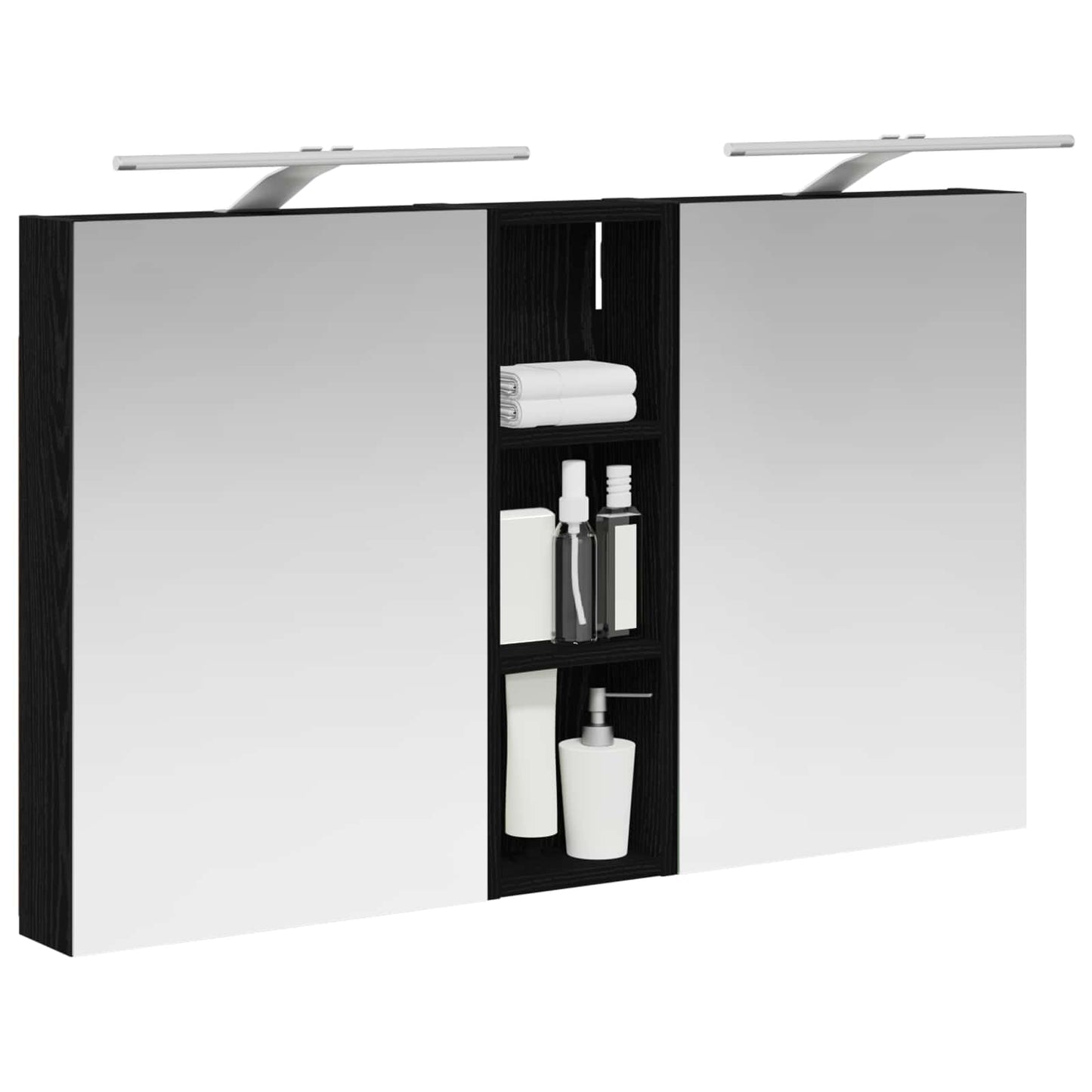 Bathroom Cabinet Set 3 pcs 100 x 10.5 x 60.5 cm Engineered wood